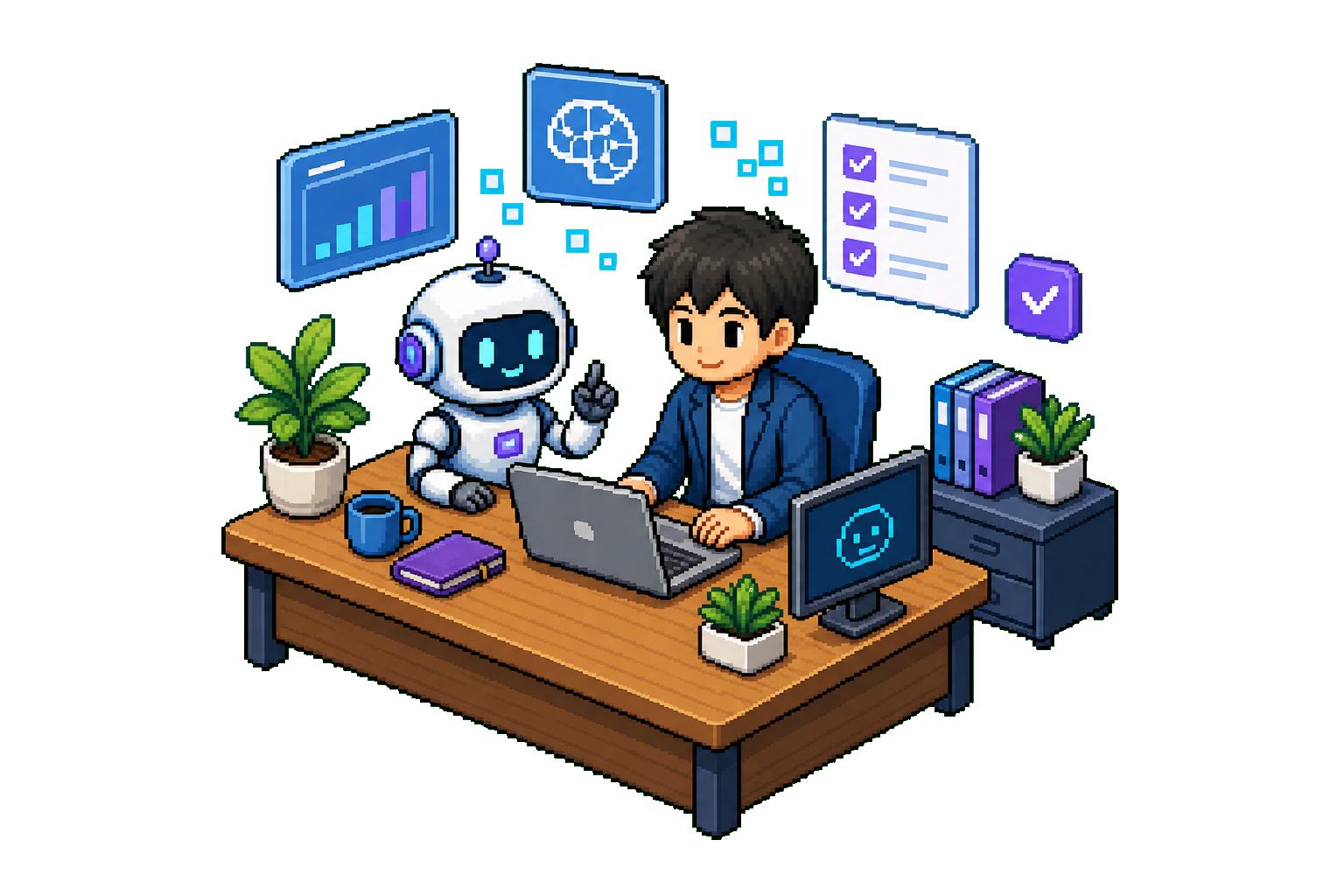 AIエージェント社員のイメージ